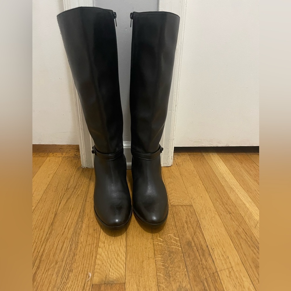 Coach Caroline Extended Leather riding boots